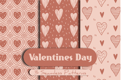Valentines Day Seamless Patterns