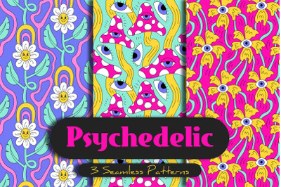 Psychedelic Seamless Patterns