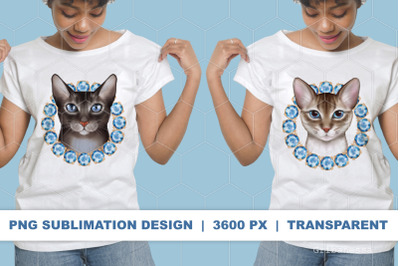 Catswith gems. 2 PNG sublimation designs