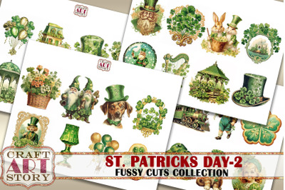 Stickers set&2C;fussy cuts St Patricks Day-2&2C;Sticker Scraps