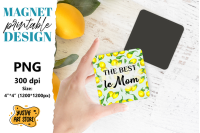 Lemon magnet printable. The best lemom magnet sublimation