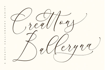 Creattons Balleryna - Beauty Calligraphy Script