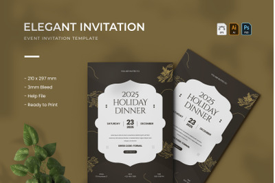 Elegant Dinner - Invitation