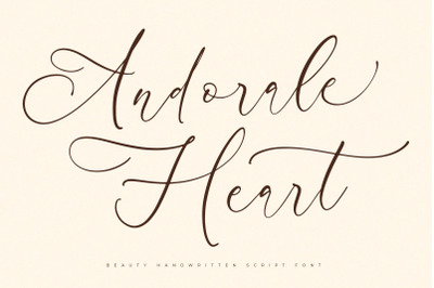 Andorale Heart - Beauty Handwritten Script