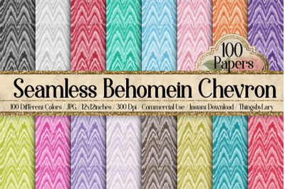 100 Seamless Bohemian Chevron Digital Papers