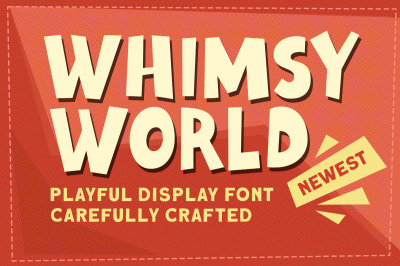 Whimsy World  - Playful Display Font
