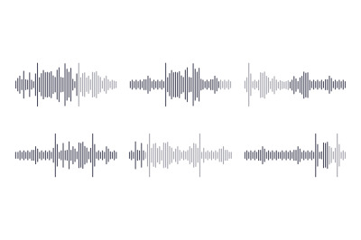 Voice waveform message. Playback audio messages in network chat, play
