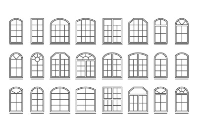 Windows outline pictograms