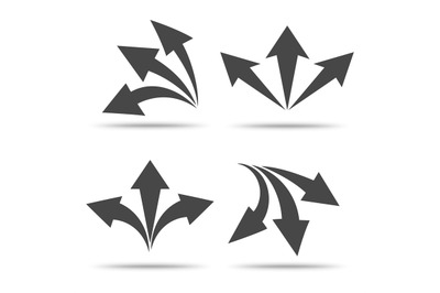 Forked paths icons