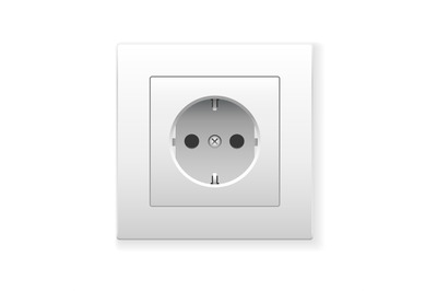 Power white socket