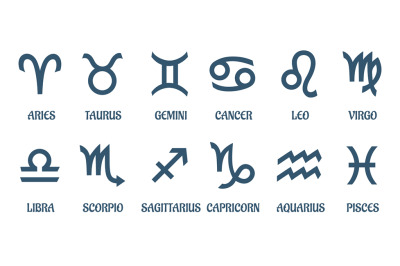Simple zodiac signs