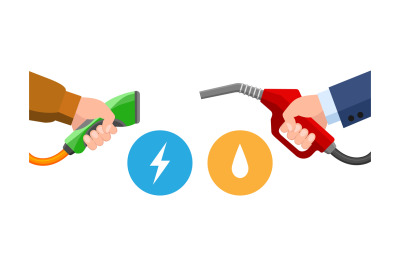 Gas fuel vs ev plug charg