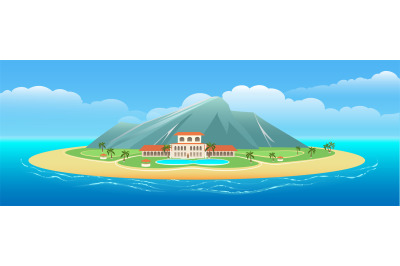 Island beach hotel