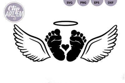 Angel Baby SVG,  Baby Loss Cutting File Vector