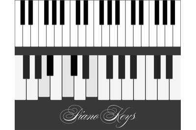 Piano keys template