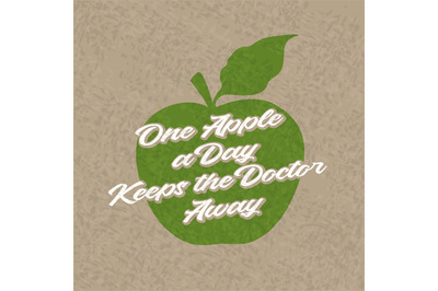 Green apple poster