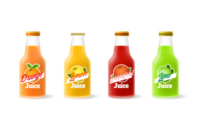 Citrus juice bottles