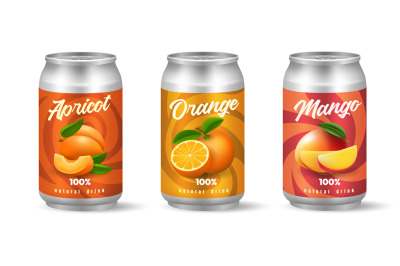 Fruit juice cans