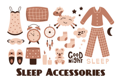 Sleep Accessories Illustrations