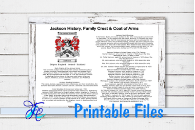 Jackson History, Family Crest &amp; Coat of Arms