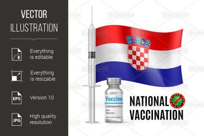 Immunization Icon of Croatia