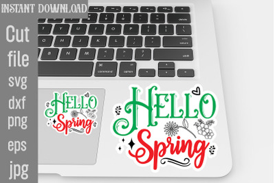 Hello Spring SVG cut file,Tote Bag Quotes svg, Shopping svg, Funny Quo