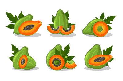 Papaya cartoon designs