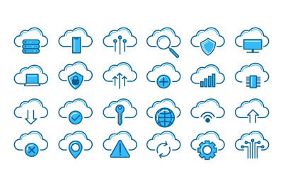 Cloud sync icons