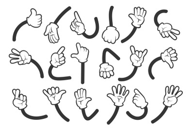 Mascot hand gestures