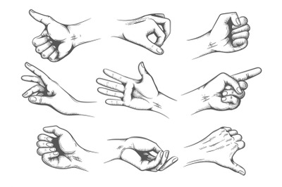 Sketching hand movements