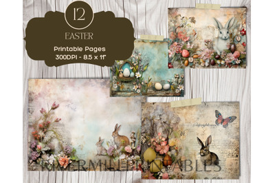 Easter 8.5 x 11&quot; Printable Pages Paper Pack