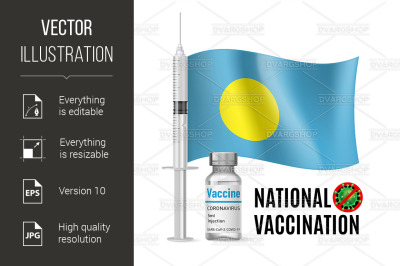 Immunization Icon of Palau