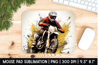 Bike Racer Mouse Pad Sublimation Designs | Mousepad