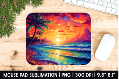 Beach Mouse Pad Sublimation Designs | Mousepad