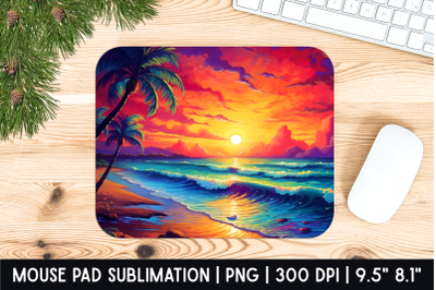 Beach Mouse Pad Sublimation Designs | Mousepad