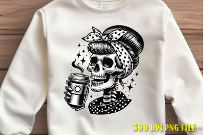 Coffee Lover Skull Design