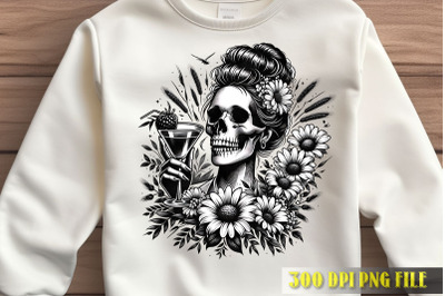 Skull with Daisy Chain