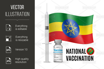 Immunization Icon of Ethiopia