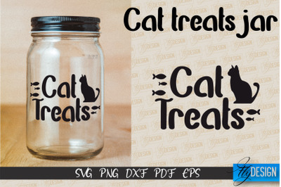 Cat Treats Jar SVG | Kitchen Design | SVG Design | SVG File