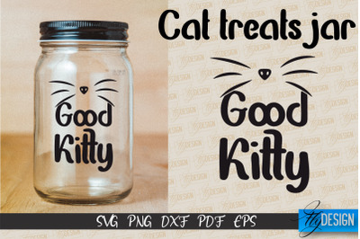 Cat Treats Jar SVG | Kitchen Design | SVG Design | SVG File