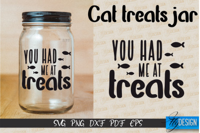 Cat Treats Jar SVG | Kitchen Design | SVG Design | SVG File