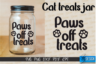 Cat Treats Jar SVG | Kitchen Design | SVG Design | SVG File