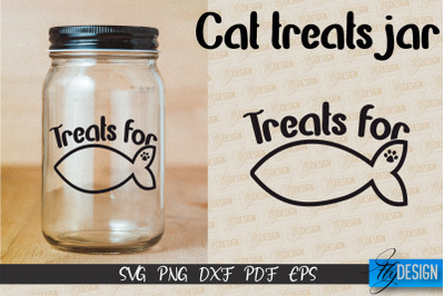 Cat Treats Jar SVG | Kitchen Design | SVG Design | SVG File