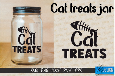 Cat Treats Jar SVG | Kitchen Design | SVG Design | SVG File