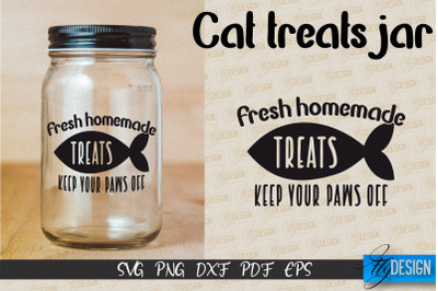 Cat Treats Jar SVG | Kitchen Design | SVG Design | SVG File