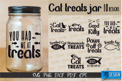 Cat Treats Jar SVG | Kitchen Design | SVG Design | SVG File