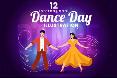 12 International Dance Day Illustration