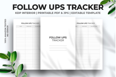 Follow Ups Tracker KDP Interior