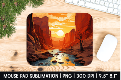 Sunset Mouse Pad Sublimation Designs | Mousepad