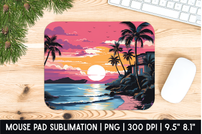 Beach Mouse Pad Sublimation Designs | Mousepad